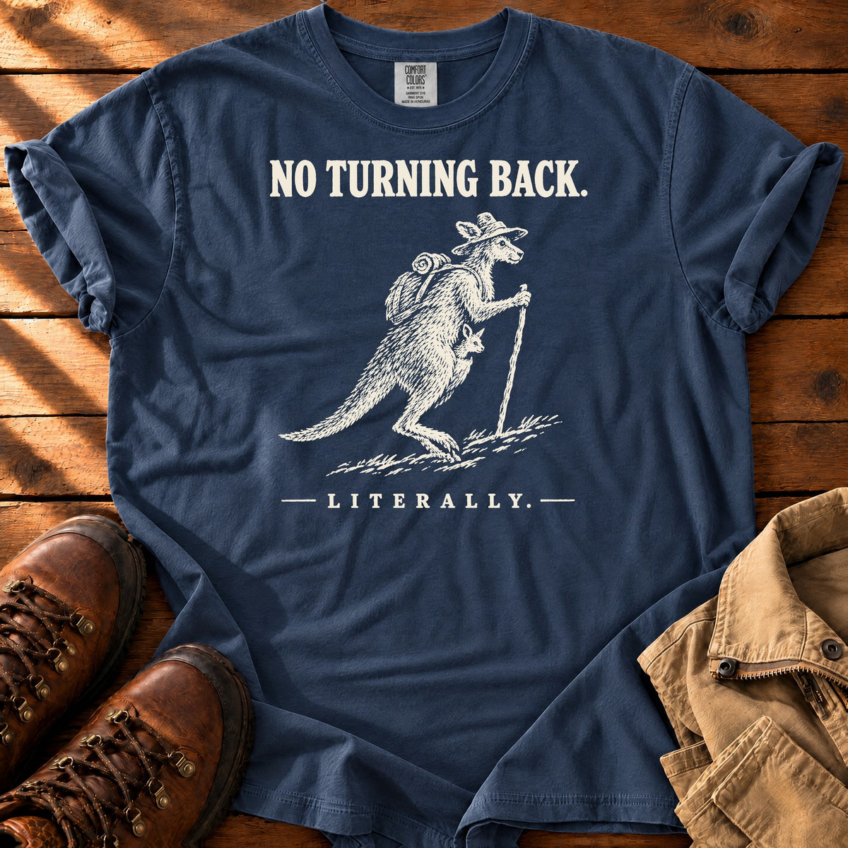 No Turning Back T-Shirt — True Navy / S