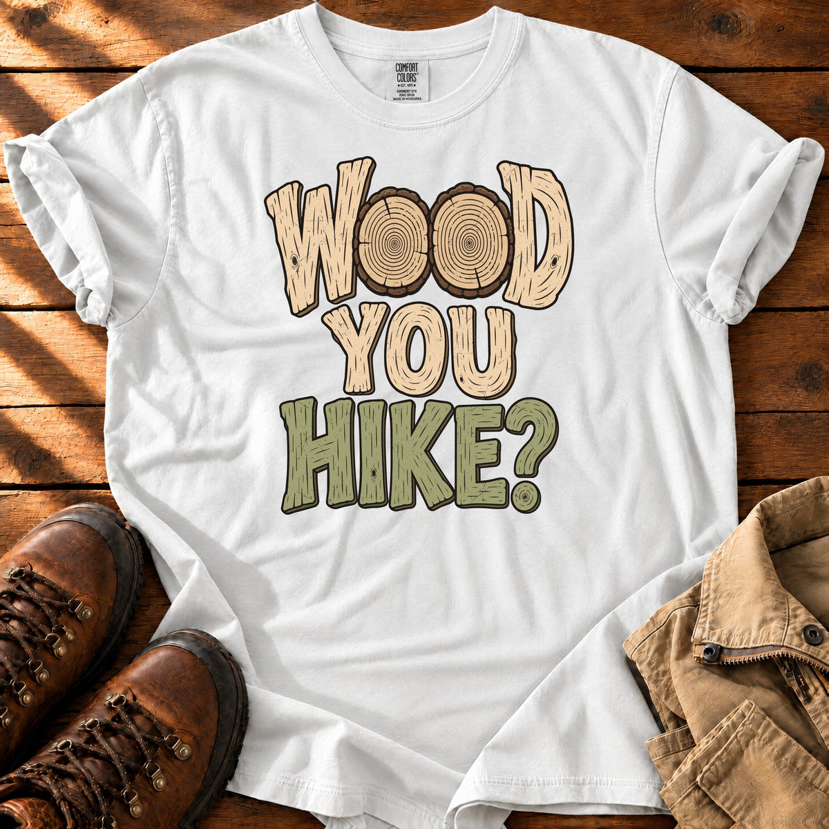 Wood You Hike T-shirt — White / S