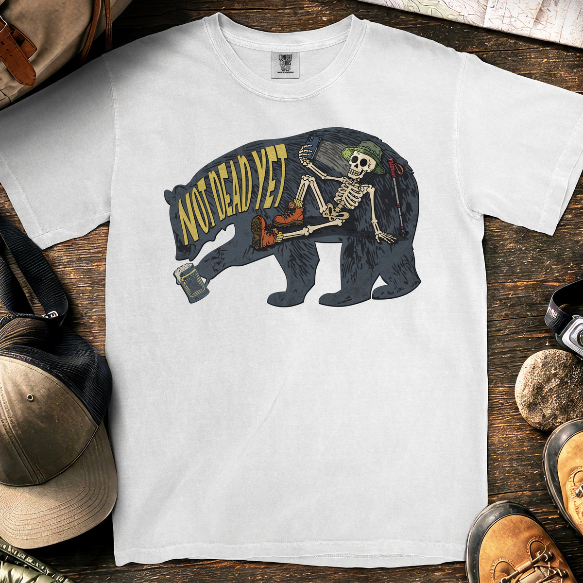 Barely Alive Hiker T-Shirt — White
