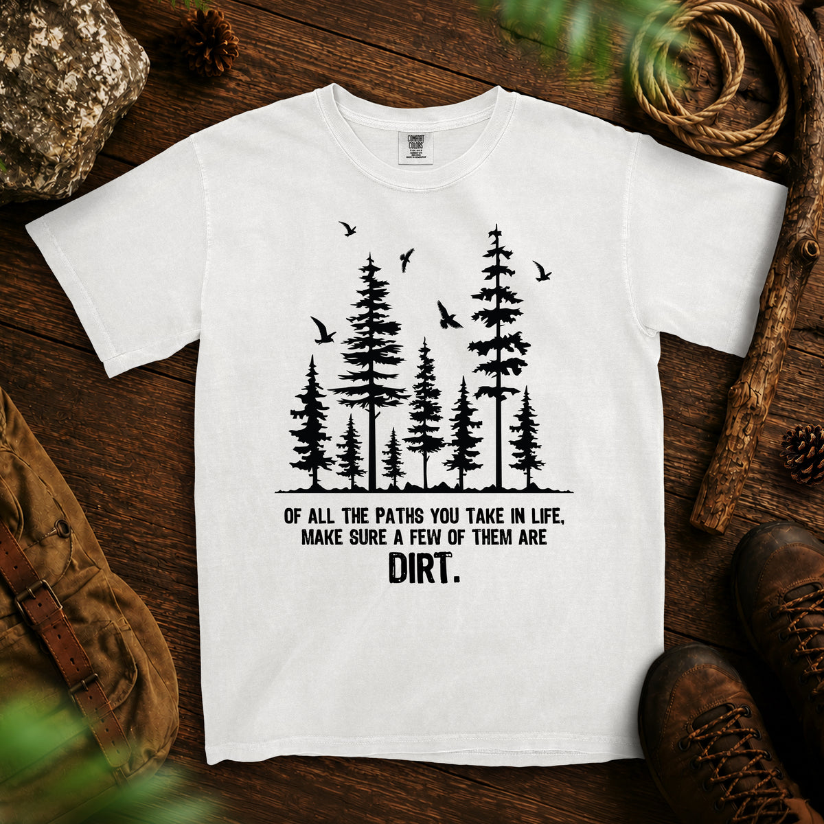 Paths In Life T-shirt — White