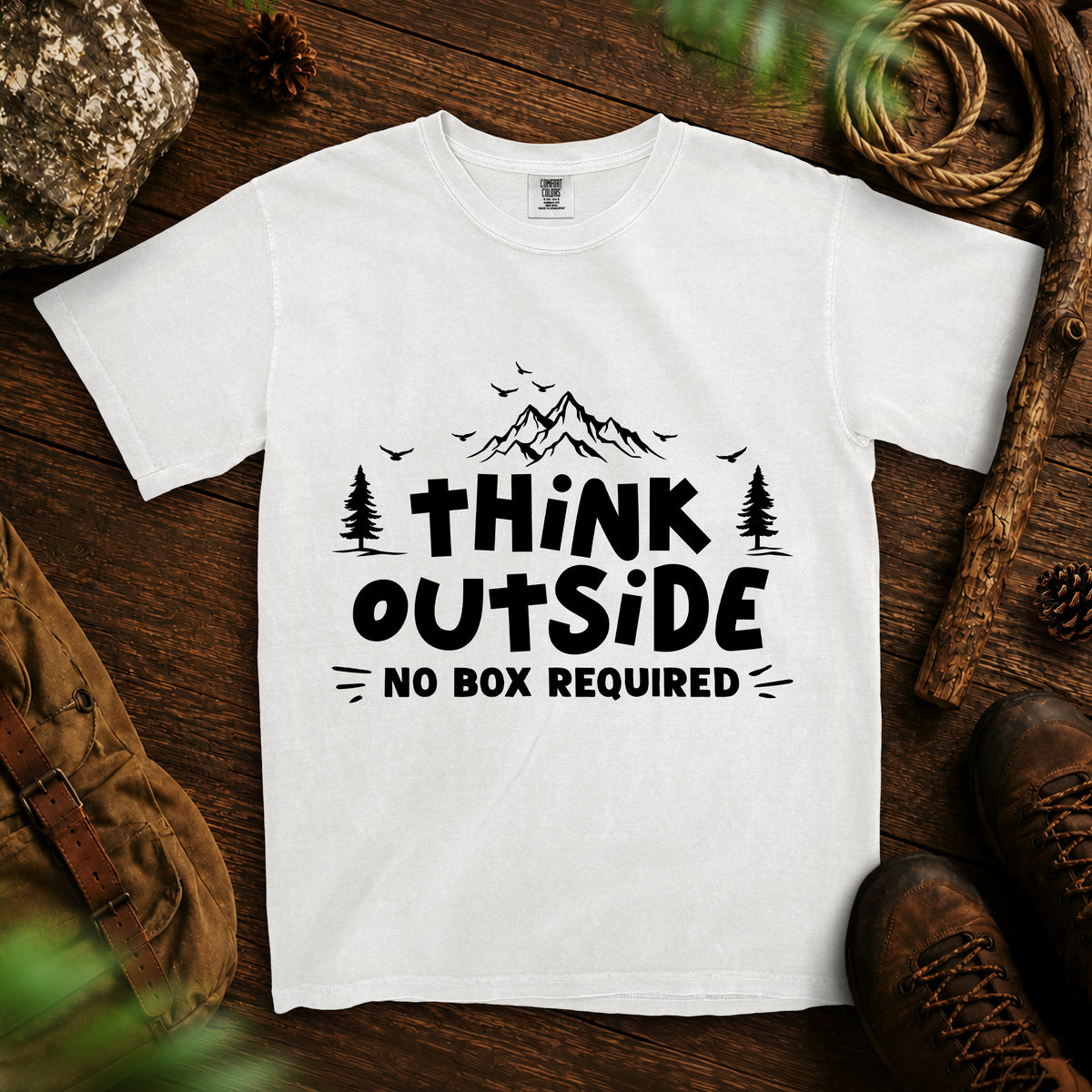 Think Outside T-shirt — White
